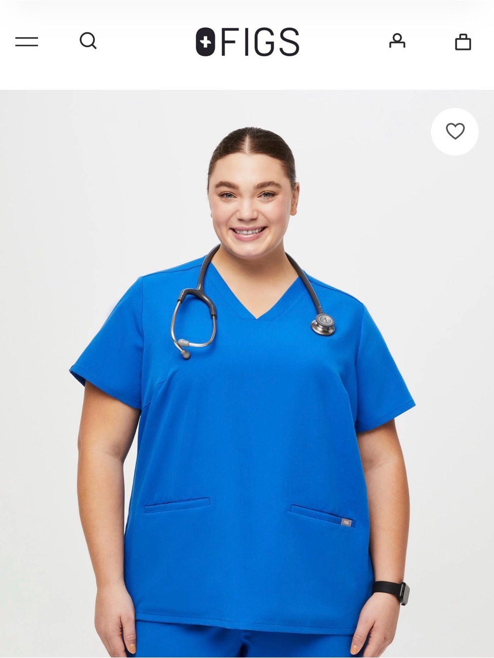 Figs Women’s Scrub set in Royal Blue